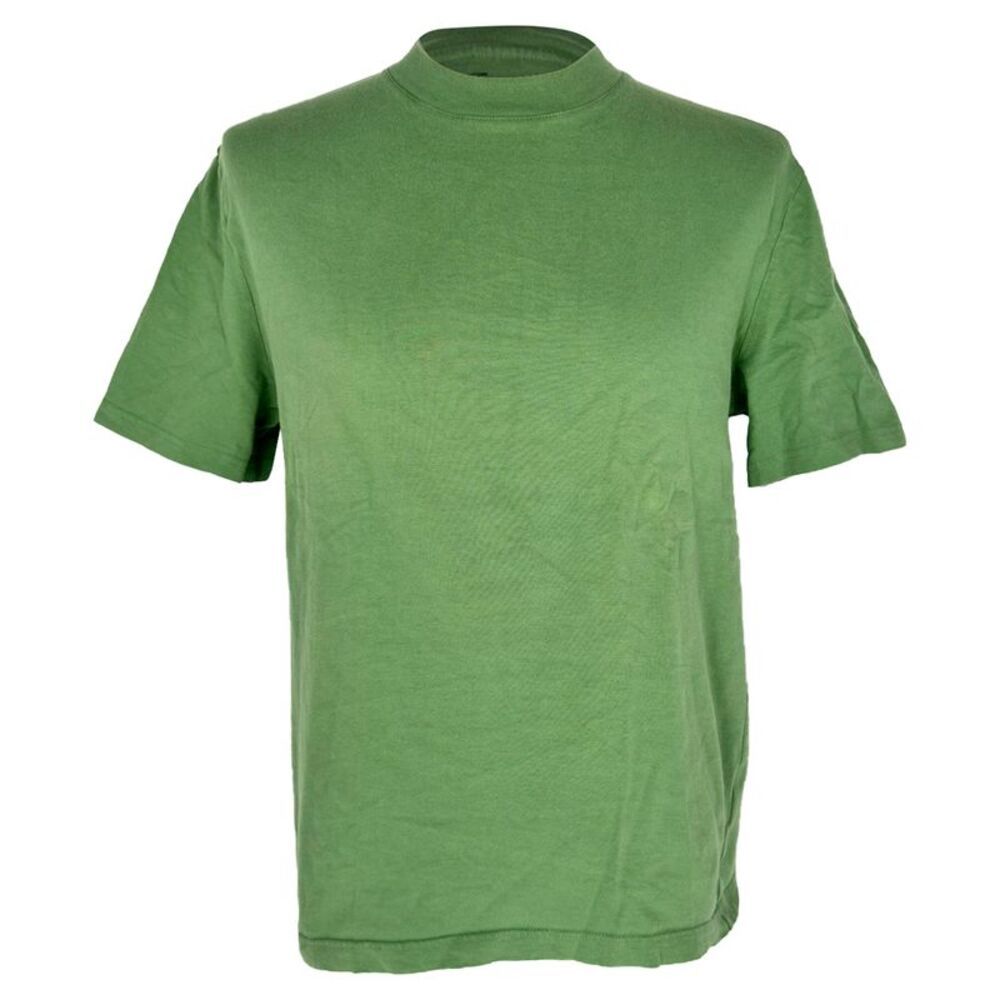 Lanvin Logo-Print T-Shirt in Green Cotton